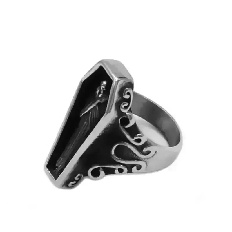 Bague en acier - Cercueil