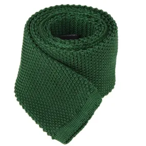 Cravate tricot vert foncé Monza