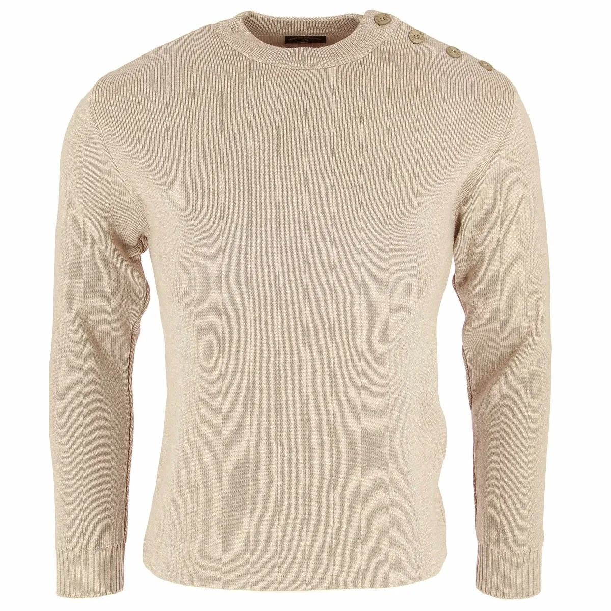 Pull marin homme Mérinos Yacht Collection beige - Matière noble 49.90€