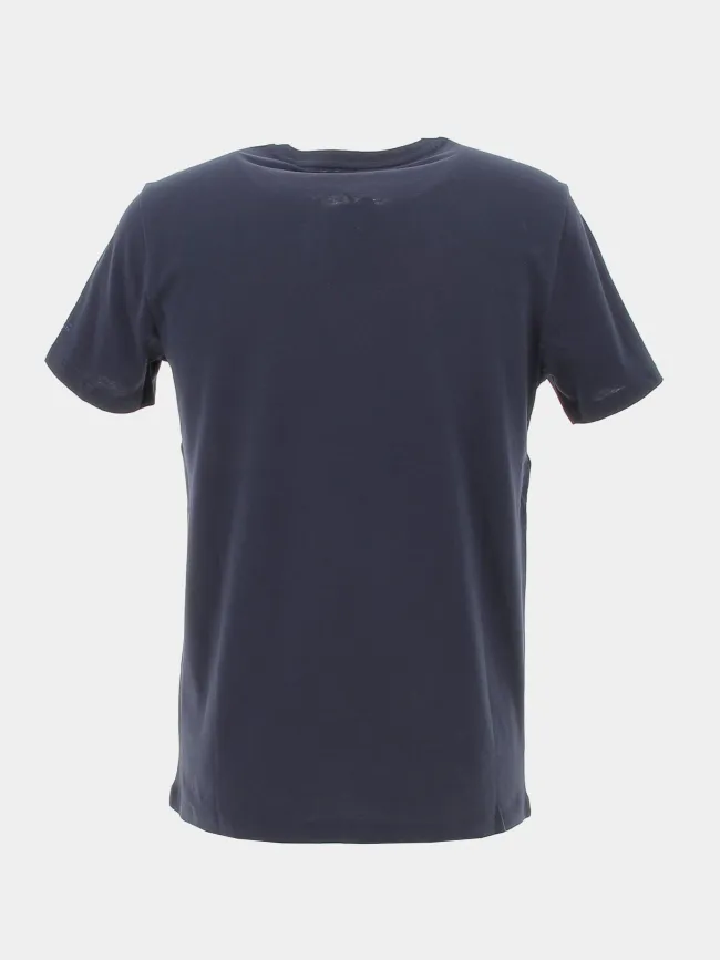 T-shirt logo ezio 2 bleu marine homme - Teddy Smith | wimod