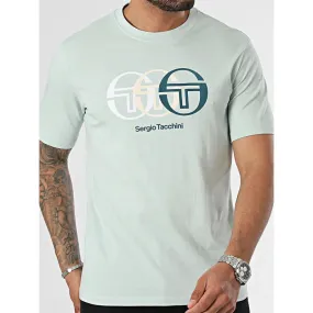 T-shirt logo triade vert d'eau homme - Sergio Tacchini | wimod